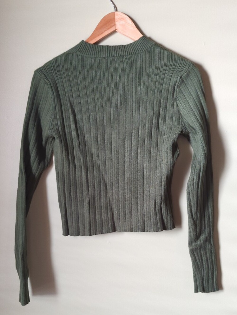 RIHOAS Kelly Green Ribbed Crew Neck Sweater - Picture 2 of 2